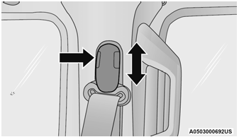 Jeep Wrangler. Adjustable Upper Shoulder Belt Anchorage